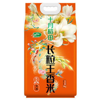 十月稻田 当季新米 长粒王香米 10斤（东北大米 长粒香米 5公斤） /粮油调味 /米 /长粒香米 商品图0