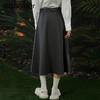 oldcolour欧珂春秋季气质简约休闲通勤纯色A字长裙女Q12061236 商品缩略图4