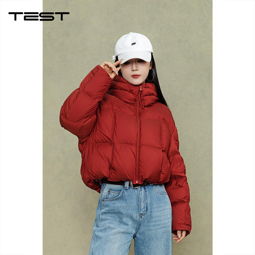 冬上新宽松蓬松显瘦保暖短款羽绒服2254032 商品图2