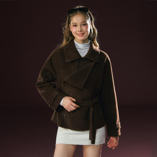 Ariseism 美式复古设计感短外套女秋冬新款修身上衣 商品图1