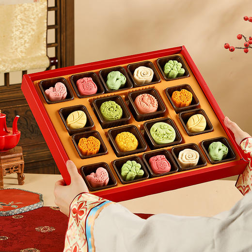 【唐风御点礼盒】皇家2026国风特色造型礼盒文创糕点马年新春过年送长辈礼品654g 商品图2