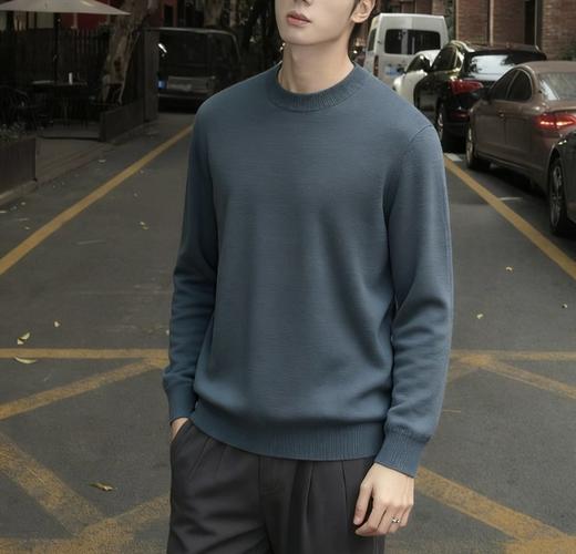 【乔沃精纺空气层羊毛衫】💯这件衣服实打实的用了🐑进口美利奴绵羊毛纱线。核心材质，采用的美利奴羊毛——它简直就是羊毛界的“优等生”❗️-BXG 商品图4