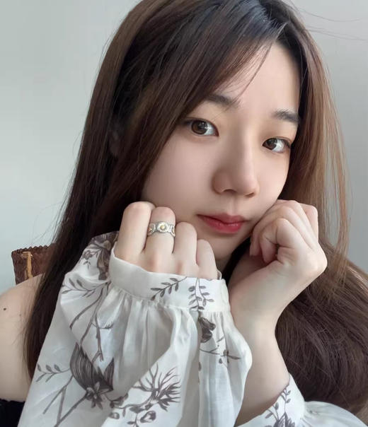 YS43-布契拉提 雏菊 纯银彩钻戒指 男女同款情侣款（XK*MM） 商品图2