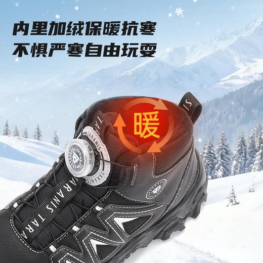 泰兰尼斯kids儿童保暖棉靴冬季新款中大童加绒运动鞋男女童雪地靴 商品图2