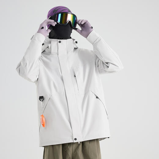 【幸运鹿】男女款山系石墨烯羽绒三合一冲锋衣96892R 商品图2