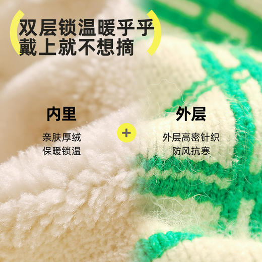 hugz雪糕帽儿童冬季保暖柔软加大加厚护耳抗寒毛绒帽子 商品图1