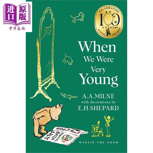 预售 【中商原版】小熊维尼 我们曾经年幼 经典100周年纪念版 平装 Winnie-the-Pooh When We Were Very Young 英文原版 A A Milne 商品图3
