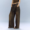 Ariseism 美式复古设计感做旧洗水牛仔裤女秋冬新款长裤子 商品缩略图0