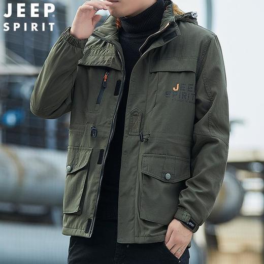JEEP SPIRIT秋冬大码棉衣冬装男加绒加厚宽松冬装外套HL6632 商品图1