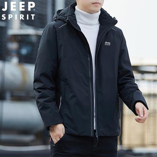 JEEP SPIRIT羽绒服男短款百搭羽绒服冬季时尚连帽外套潮HL7174 商品图1