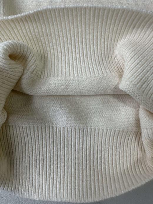 贝壳三 百搭基础款纯色圆领毛衣女软糯舒适百搭针织衫C120525 商品图7
