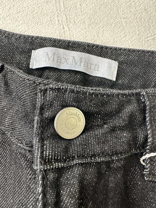 贝壳三 慵懒感高腰棉质阔腿裤弹力休闲翻边女士牛仔裤C120521 商品图9