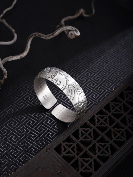 子佩集S999手工银【心经佛缘】手镯【55081261】原创设计 商品图0