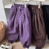 【保暖服饰 |吾家冬季山系儿童哈伦裤合集 】可穿至170码，立体裁剪，厚实锁暖，螺纹松紧脚口，舒适防风，加棉加厚款，暖软舒适内里亲肤，整体抗皱耐磨，简约百搭，男孩女孩都适合~ 商品缩略图8