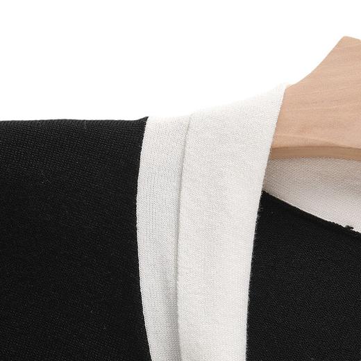 「自」全新升级【铂金会员128/天猫169/差价41】(22648)洛诗琳法式蝴蝶结领长袖针织衫2025秋冬气质飘带假两件毛衣 商品图4