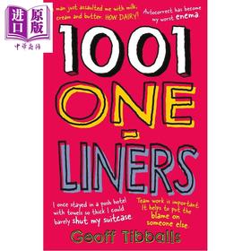 【中商原版】一千零一条笑话集 1001 One Liners 英文原版 Geoff Tibballs 英语冷笑话