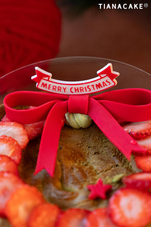 波兰圣诞花环（六寸开心果树莓波兰蛋糕） 商品图1