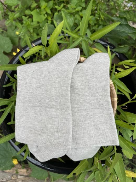 【素道有机棉宽松袜(灰色) 】不染色短袜 舒适 宽松袜SWS0032[漳州仓] 商品图5