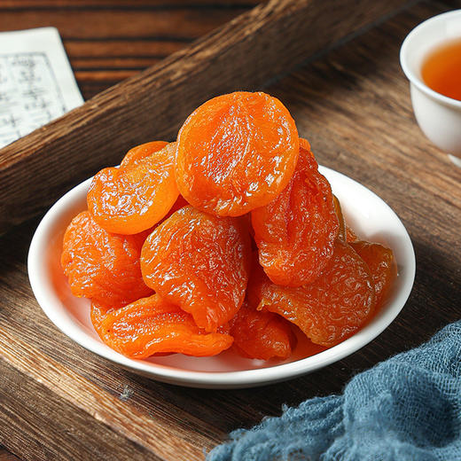 万达红杏干500g蜜饯果干果脯休闲零食办公室小吃家庭量贩装水果干 商品图1