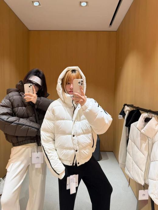 zm13-ALO yoga条纹短款羽绒服(MG) 商品图1