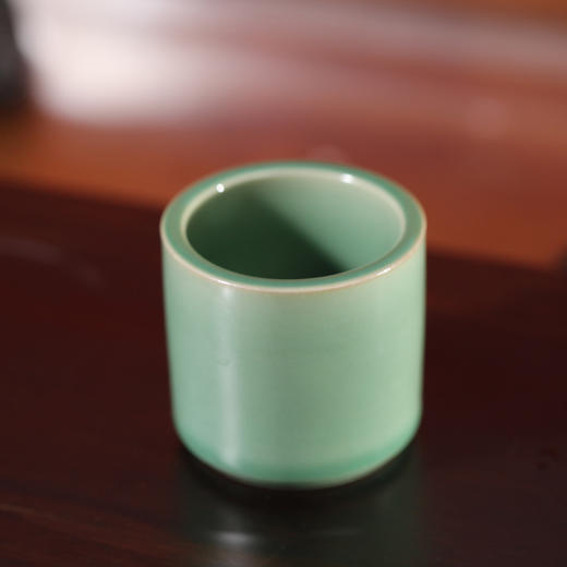 问鼎梅子青锦绣宋纹大扳指杯 商品图1