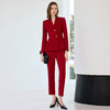 IWY/红色职业西装套装女秋季修身显瘦高级感职场通勤正装工作服25CP830 商品缩略图6