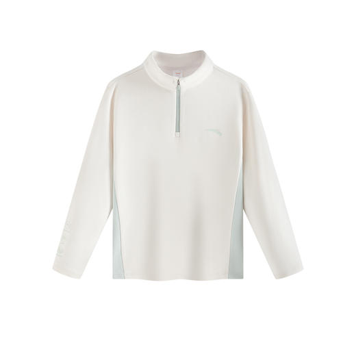 超级安踏舒雪绒保暖长T儿童半拉链卫衣秋冬保暖针织衫372546401U 商品图0