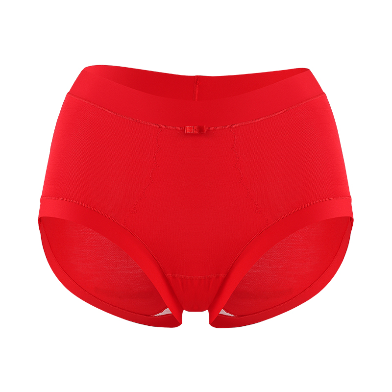 美奈川 80S莫代尔蚕丝7A抗菌红女裤DK07346