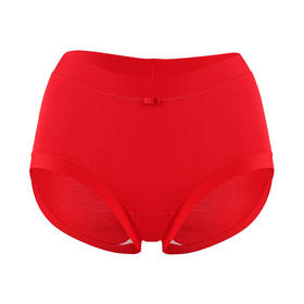 美奈川 80S莫代尔蚕丝7A抗菌红女裤DK07346