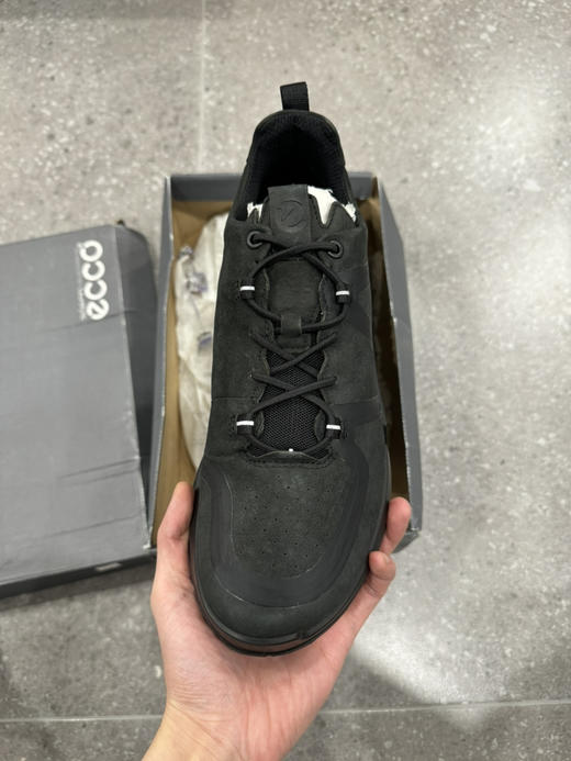 正品ecco爱步 健步2.0系列 舒适低帮 耐磨 低帮  运动休闲鞋 黑色 尺码41 鞋盒轻微破损 商品图1