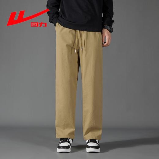 回力裤子男款垂感休闲裤工装裤宽松纯棉运动长裤夏季纯色直筒裤子 商品图2
