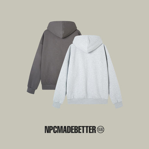 NPC 潮牌CC系列胸前金毛&斑点狗印花卫衣锁温宽松国潮CC3BST11 商品图1