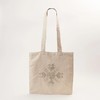 心艺手作：十字纹刺绣亚麻布包 Embroidered linen tote in grey 商品缩略图1