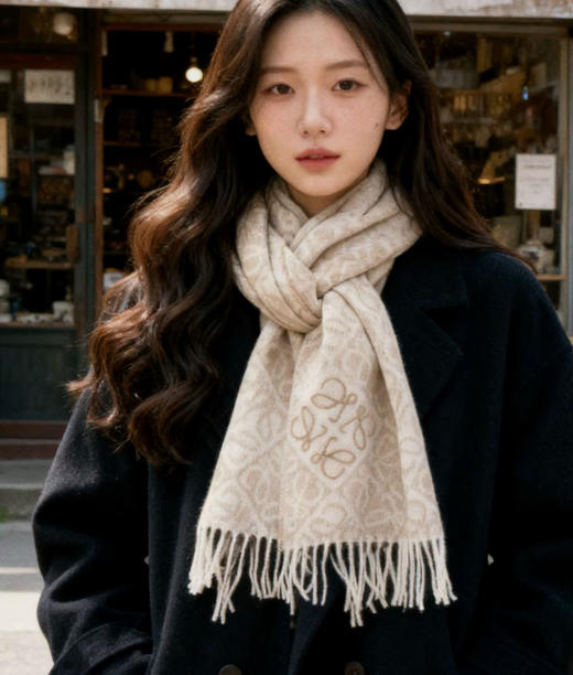 YP69-罗意威logo流苏围巾（DSX） 商品图2