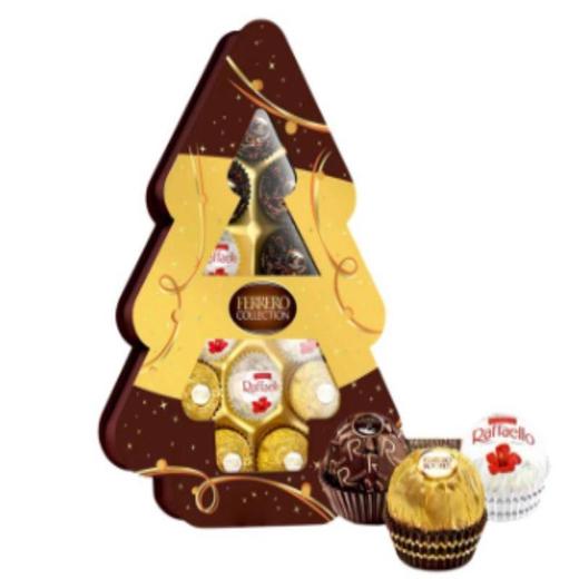 【圣诞节】意大利费列罗圣诞树三色巧克力球129g 商品图0