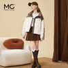 mc2撞色织带短款羽绒服女2023新款冬装立领美式复古运动风面包服 商品缩略图1