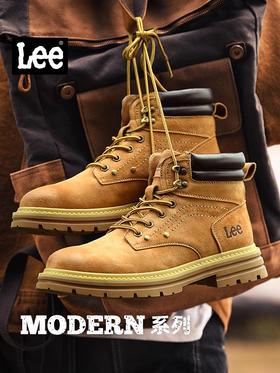 品牌直发【百年品牌Lee 清仓要疯了】美式复古马丁靴男款2025新款 冬季大黄靴户外工装靴