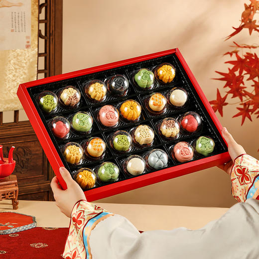 【唐宫食录礼盒】皇家尚食局国风糕点礼盒装圣诞节桃山流心送长辈新年伴手礼物511g 商品图4