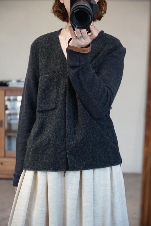 elsa esturgie羊毛v领上衣 商品图5