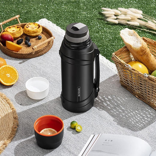 九阳旅行壶家用大容量保温壶不锈钢保温杯户外车载水壶便携热水瓶 商品图2