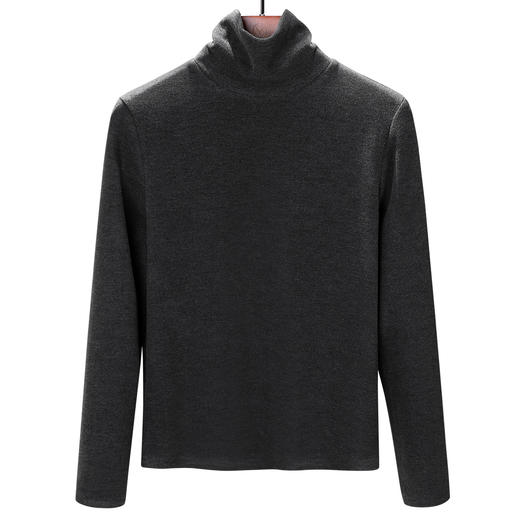 「自j」全新升级【铂金会员137/天猫179/差价42】(05813)洛诗琳羊毛蚕丝高领打底衫2025秋冬磨毛加绒堆堆领保暖上衣 商品图4