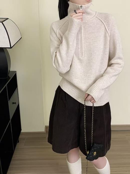 DJ貉羊绒版拉链针织毛衣5808 商品图4