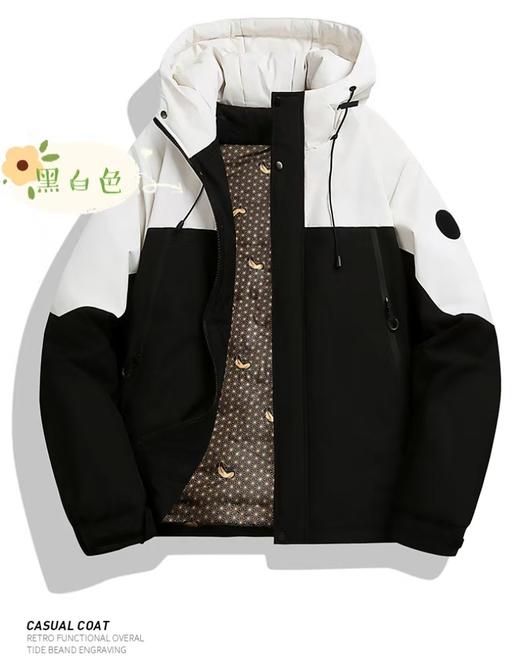 【易诗顿拼接撞色冲锋羽绒服款号099】-YCTX 商品图5