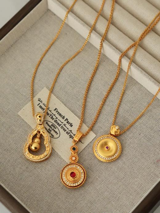 柳岩代言周大金品牌古法沙金转运毛衣链 商品图12