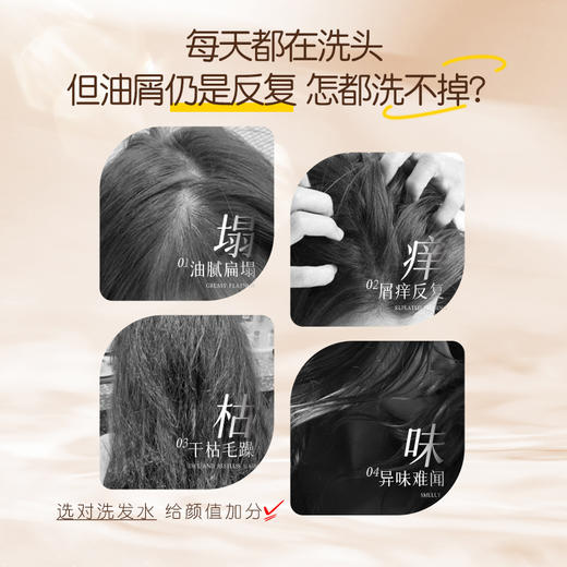 冰芙妮洗发水400ml深层清洁控油去屑蓬松柔顺发质 商品图3