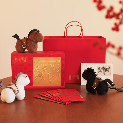 马上福禄·随身香挂礼盒 | 呈白×徐悲鸿美术馆联名，纵马踏香向自由 商品图0