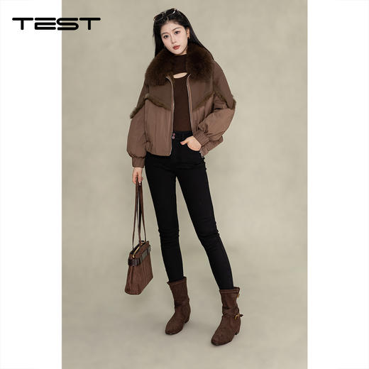 冬上新通勤质感黑紧身高腰牛仔裤3254077 商品图3