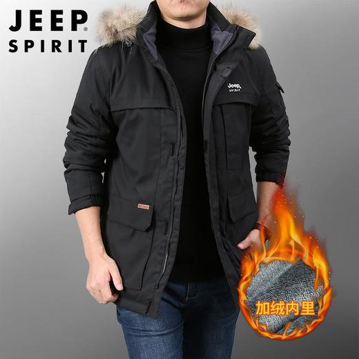 JEEP SPIRIT男士外套男夹克秋冬季加绒加厚夹克男士外套HL8119B 商品图0