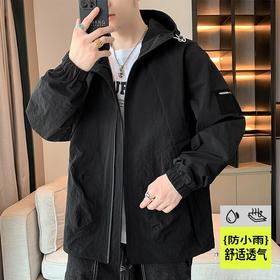 回力户外防水防风带帽冲锋夹克男2025秋季新款宽松尼龙通勤外套潮