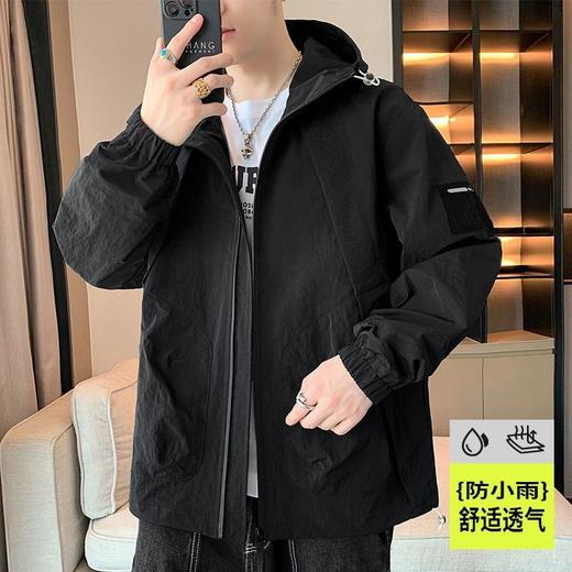 回力户外防水防风带帽冲锋夹克男2025秋季新款宽松尼龙通勤外套潮 商品图0